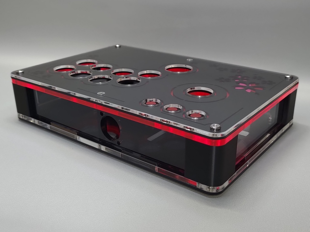 桜/夜桜 24mmボタン型 ゴールデンレバー対応 コンパクト アケコンケース