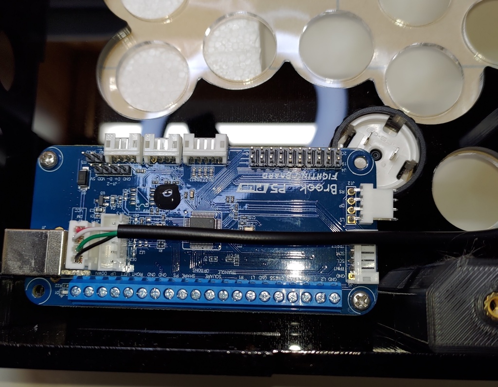 即納中型オール24mmボタン仕様コンパクトアケコンケースタイプ2高さ45mm ストッパー式メカクシキャップ3個付き