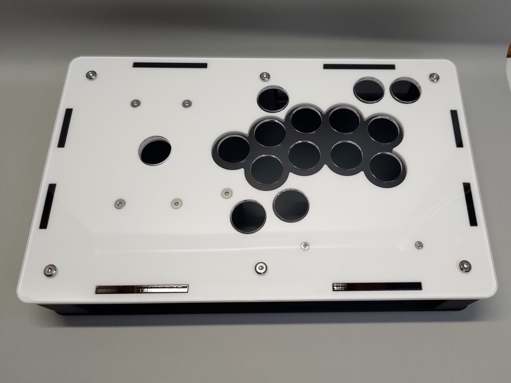 中型レバーオール24mmボタン使用アケコンケースタイプ3 メカクシキャップ2個付き