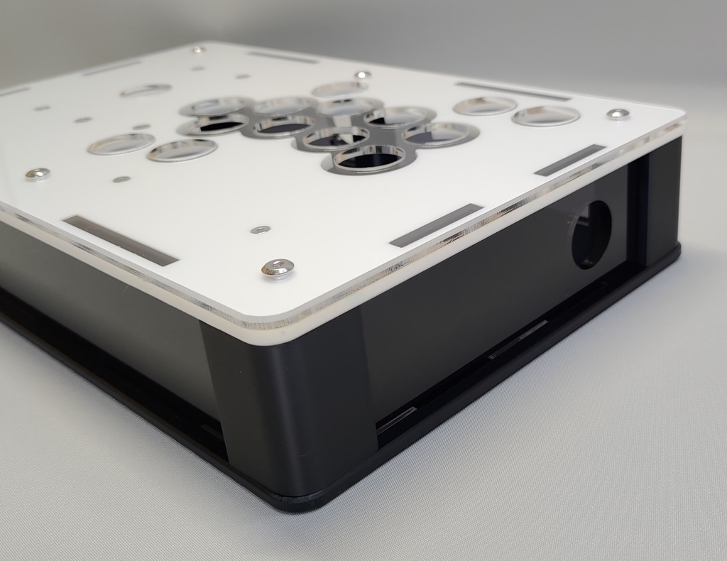 中型レバーオール24mmボタン使用アケコンケースタイプ3 メカクシキャップ2個付き