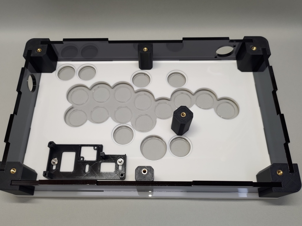 中型多ボタンレバーレスタイプ2(ストッパー式メカクシキャップ3個付き)