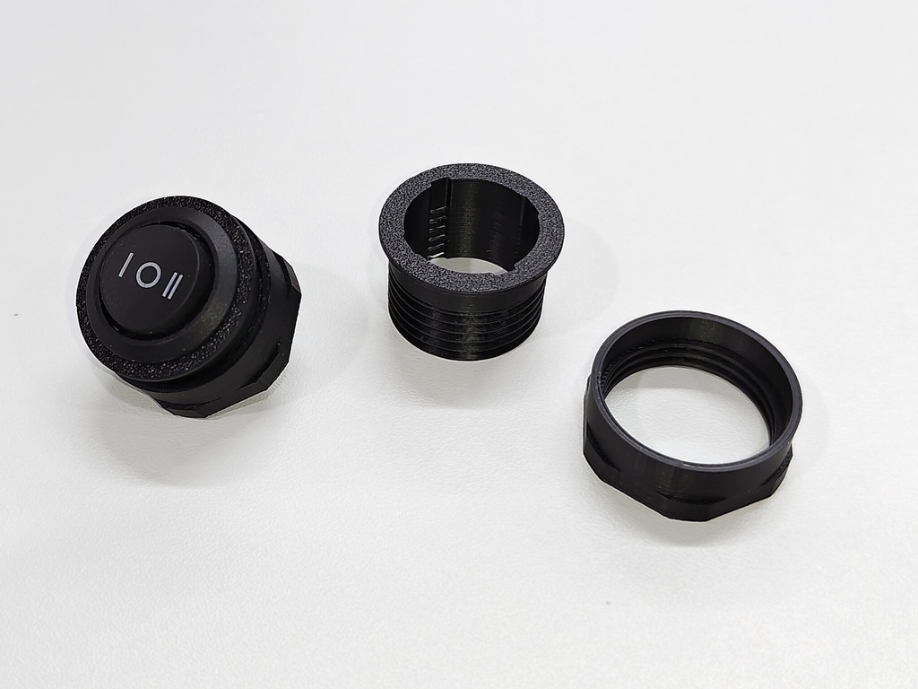 24ｍｍ穴サイズ用ロッカースイッチアダプタ