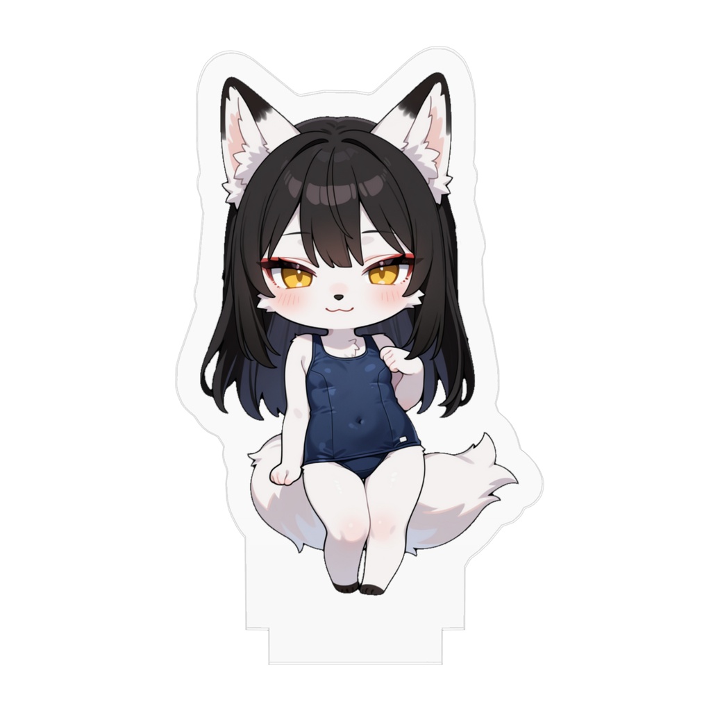スクール水着きつねちゃんアクリルフィギュア