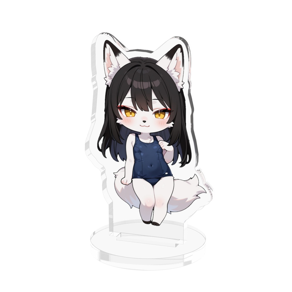 スクール水着きつねちゃんアクリルフィギュア