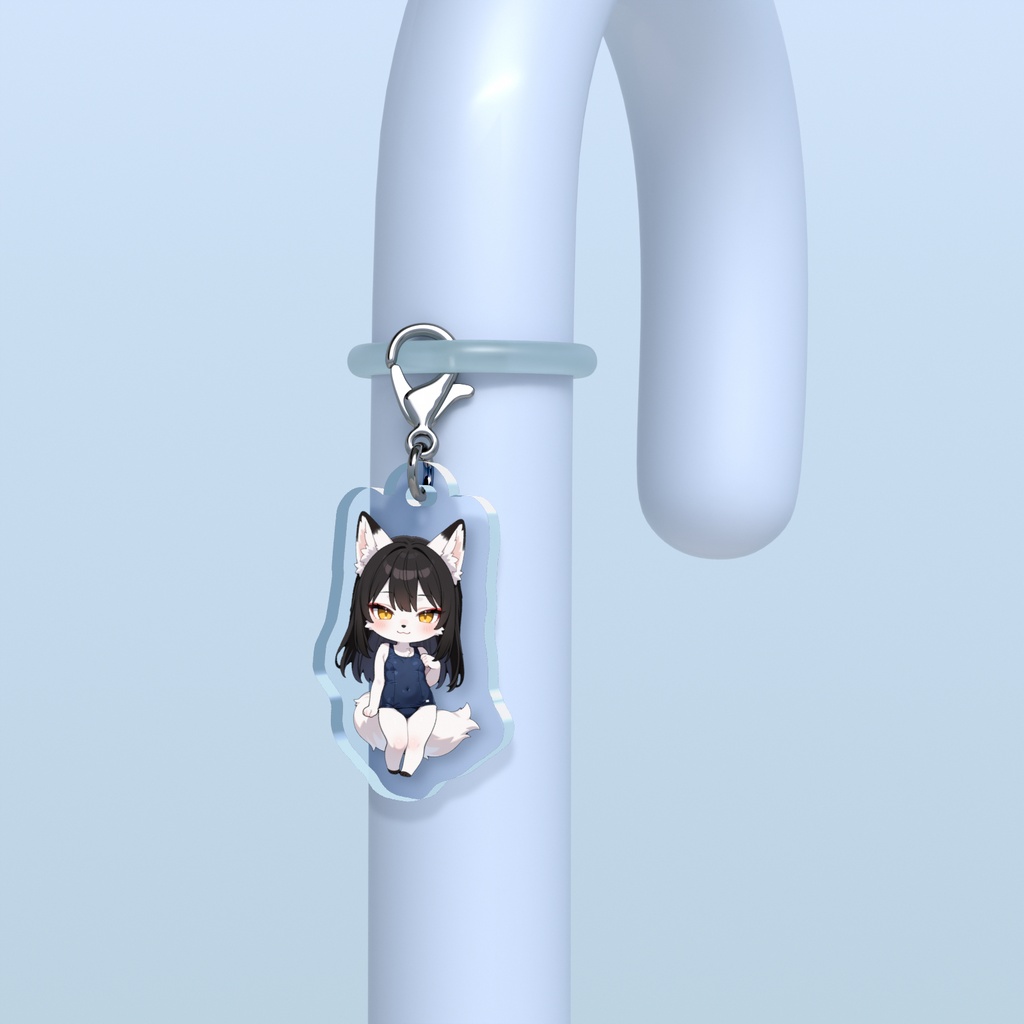 スクール水着きつねちゃんめじるしチャーム