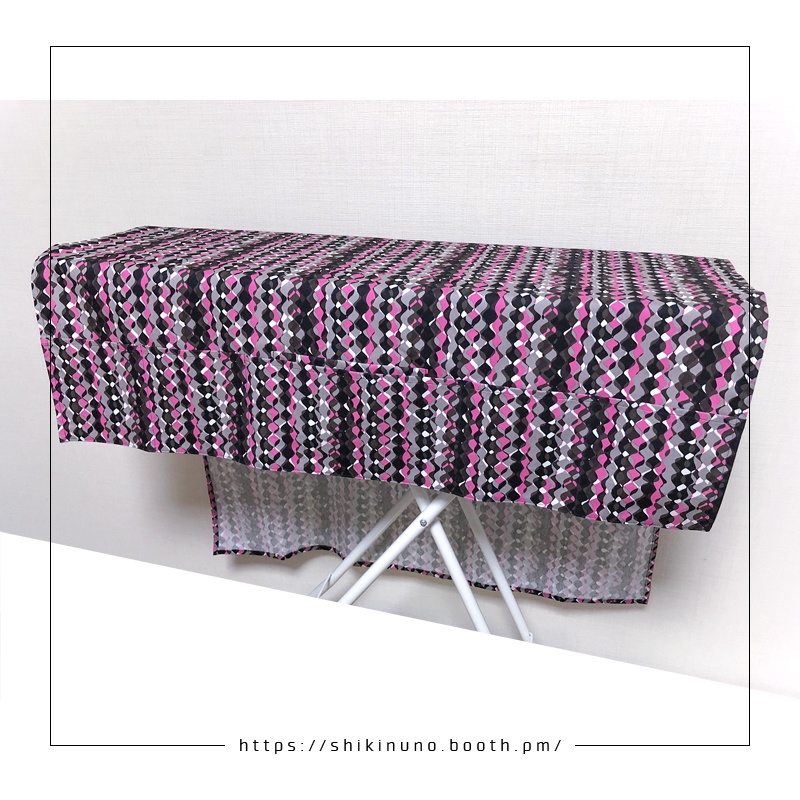 【敷布】波ストライプ(ポーチ付き)