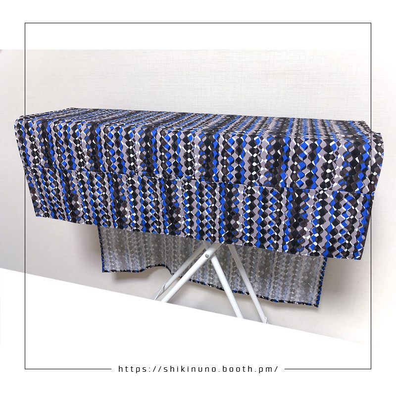 【敷布】波ストライプ(ポーチ付き)