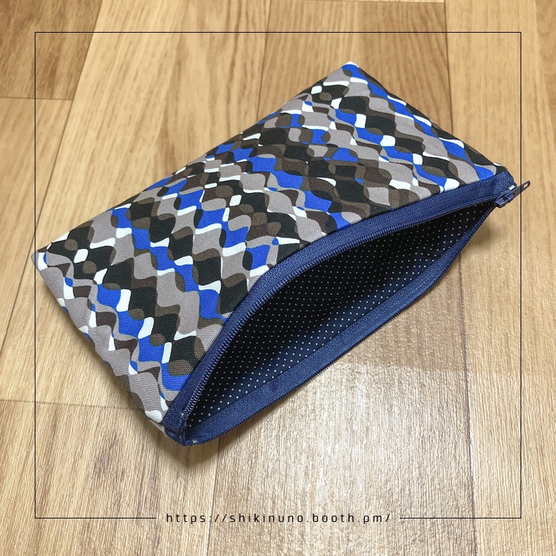 【敷布】波ストライプ(ポーチ付き)