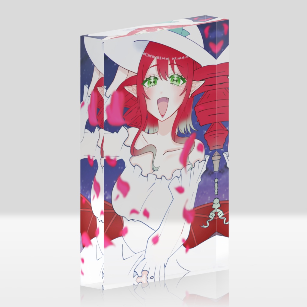 朱闇じゅりな【純白ワンピース】アクリルブロック