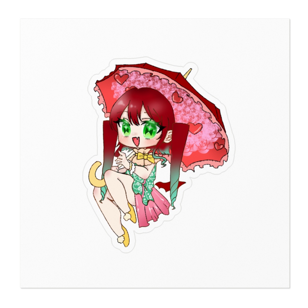 朱闇じゅりな【愛♡傘】ステッカー