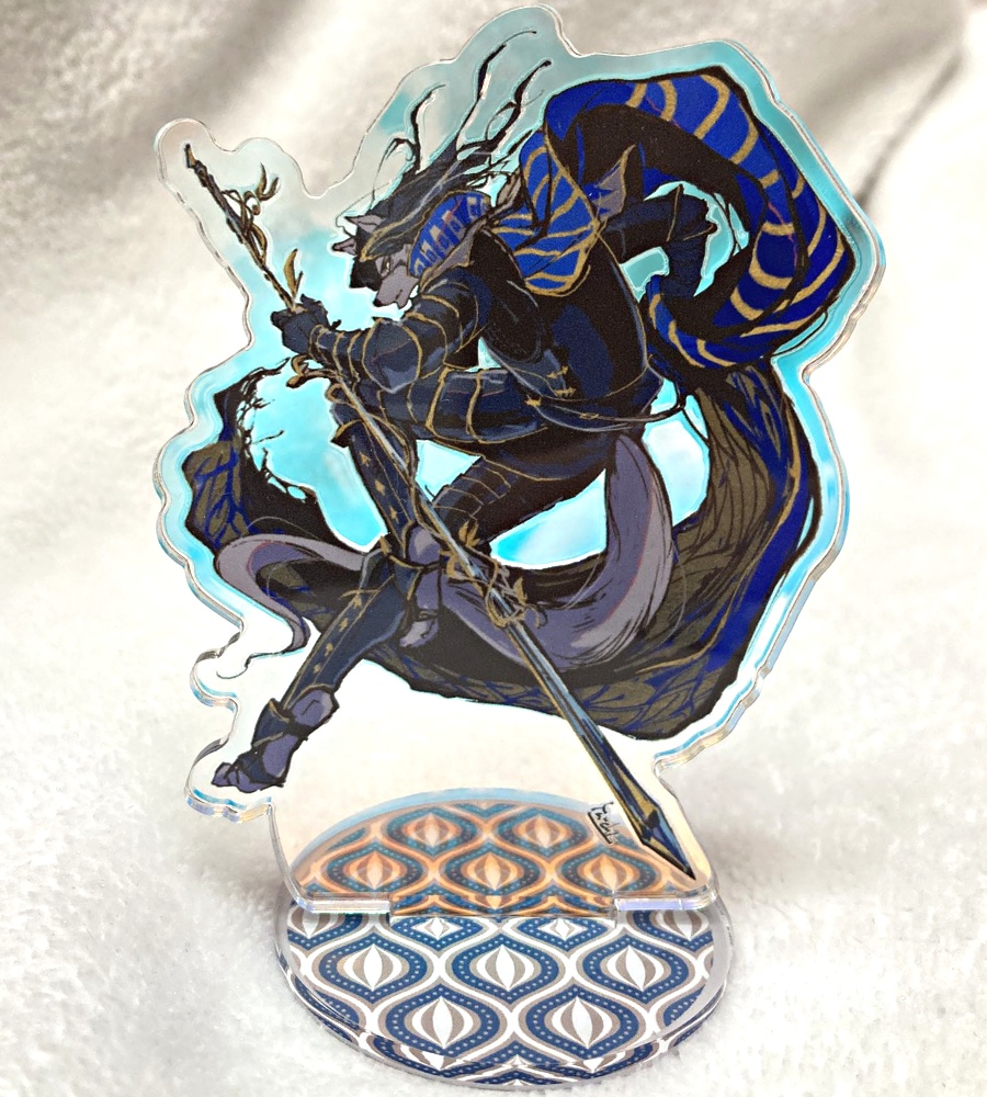 オリジナル黒騎士アクスタ（オーロラ加工）