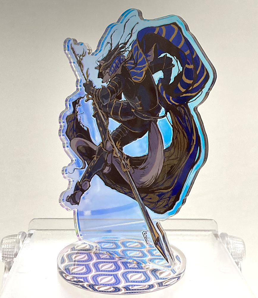 オリジナル黒騎士アクスタ(オーロラ加工)