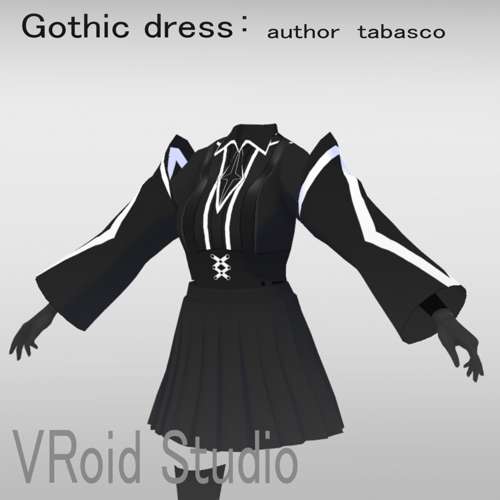 「VRoid studio」ゴシックドレス
