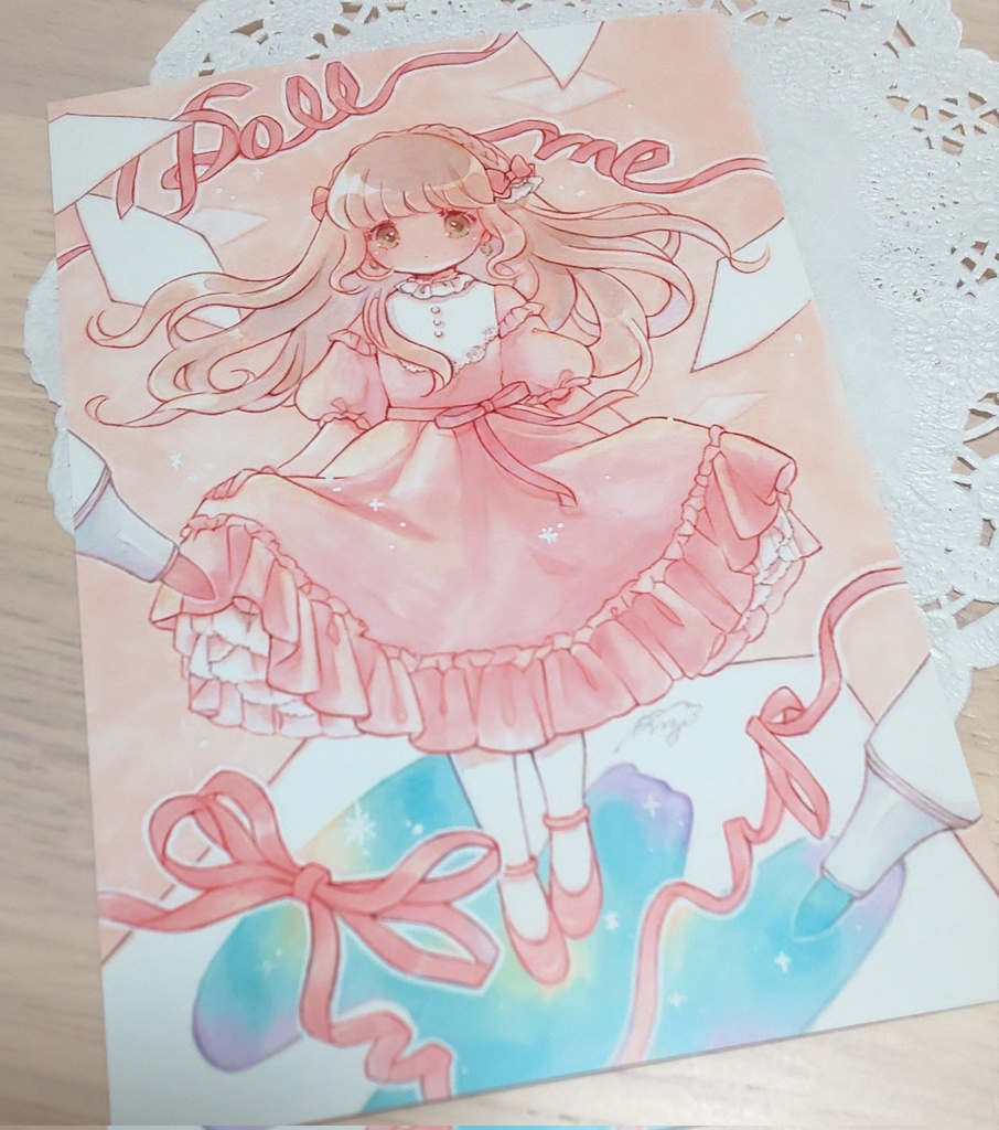 ポストカード「ふんわり優しく色付けて」