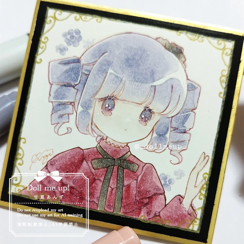 豆色紙原画 ゴシックちゃん2