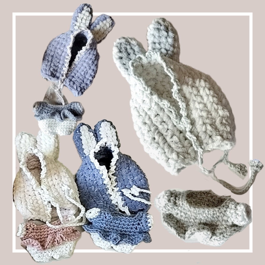 Simple〰️🤍baby bunny set🍼🐰