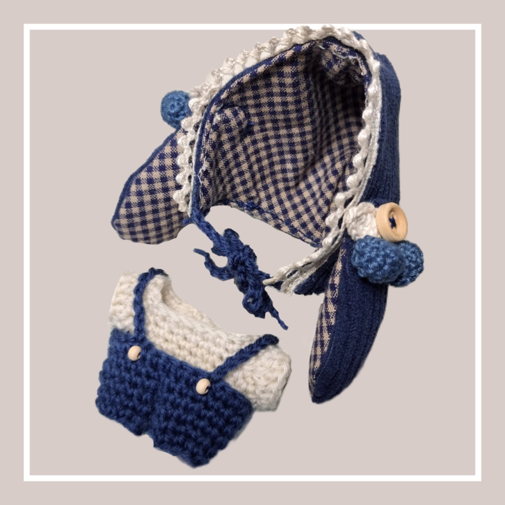 8cm ほわぬいsize Blue bunny🐇⸒⸒