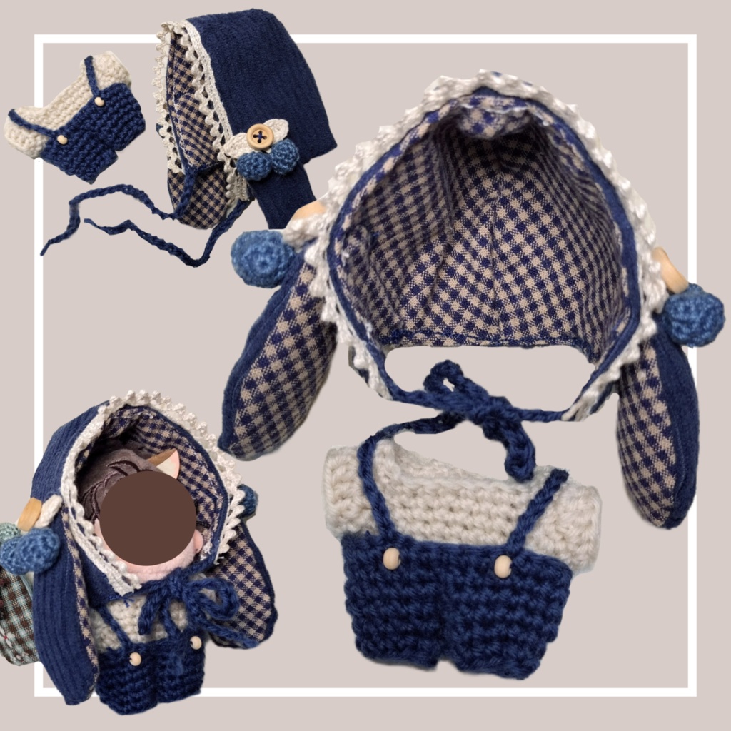 8cm ほわぬいsize Blue bunny🐇⸒⸒