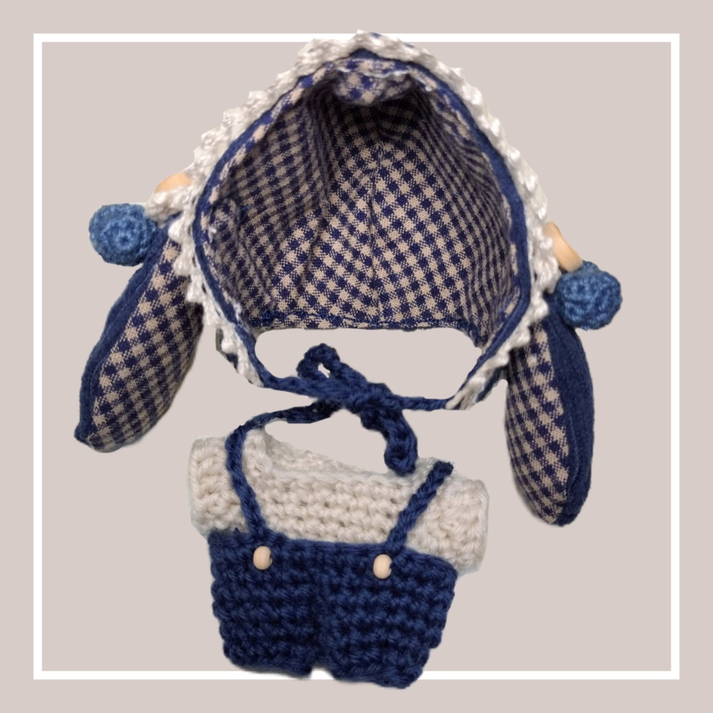 8cm ほわぬいsize Blue bunny🐇⸒⸒