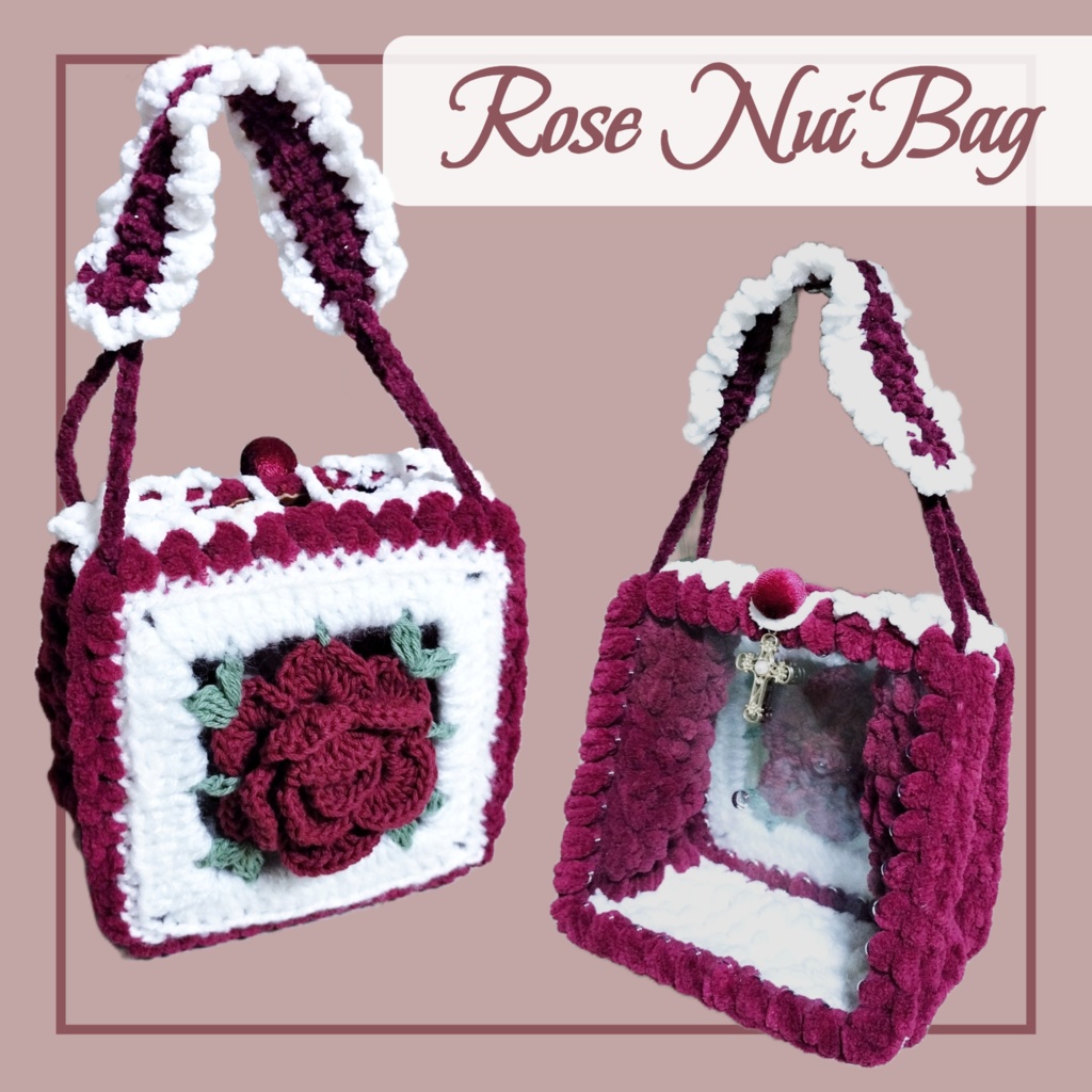 8cmぬい2体用🥀Rose Nui Bag🌹
