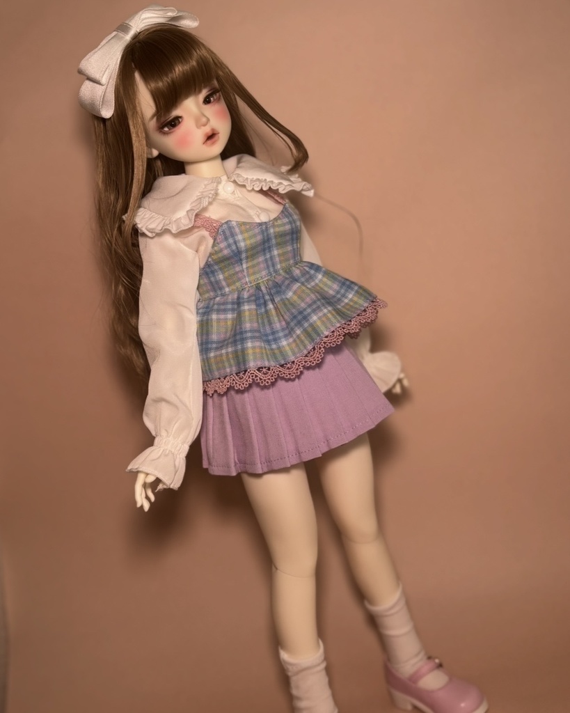 チェックチュニック