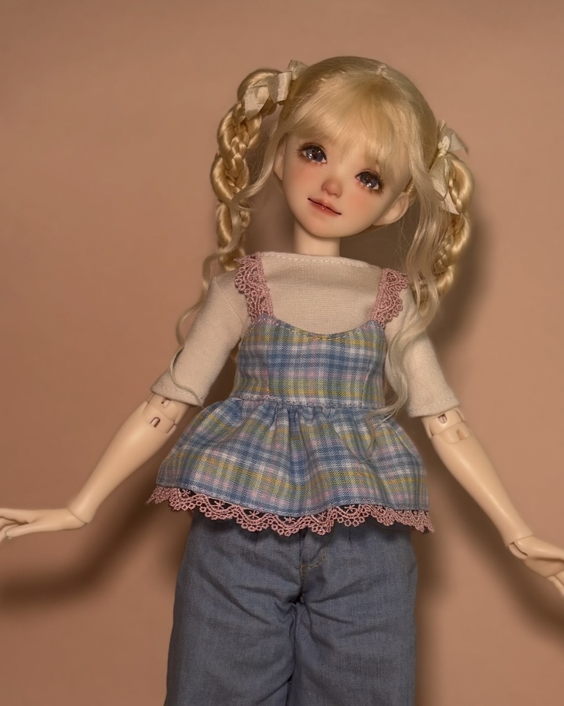 チェックチュニック