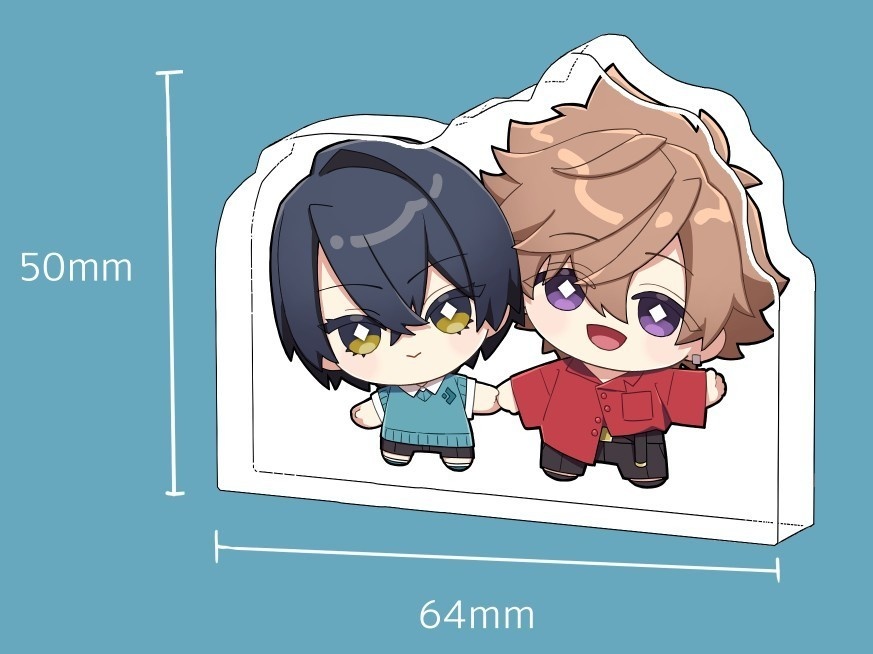 ぬい風アゲ咲ミニアクリルブロック