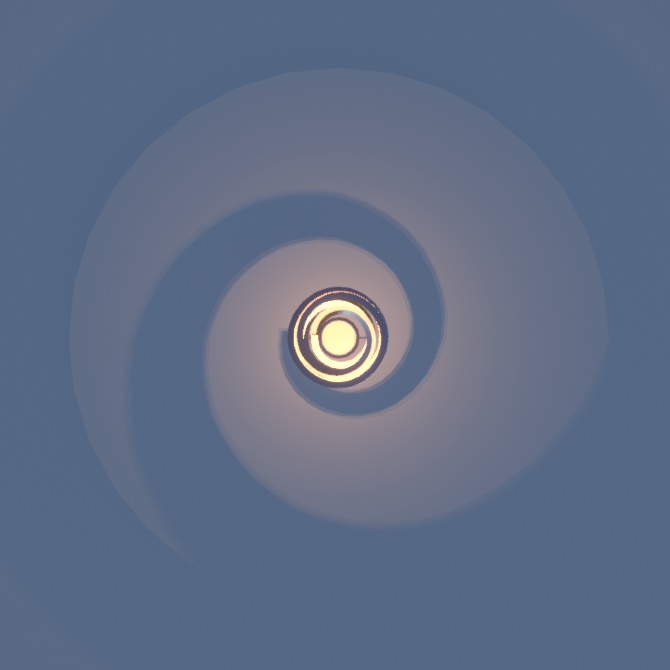 シンプル螺旋ライト