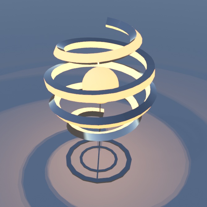 シンプル螺旋ライト