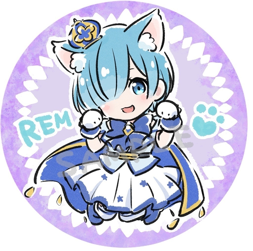 猫耳レム2024*缶バッジ