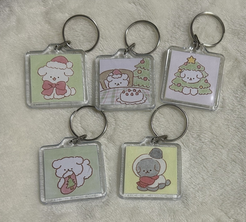 【クリスマス限定】手描きキーホルダー