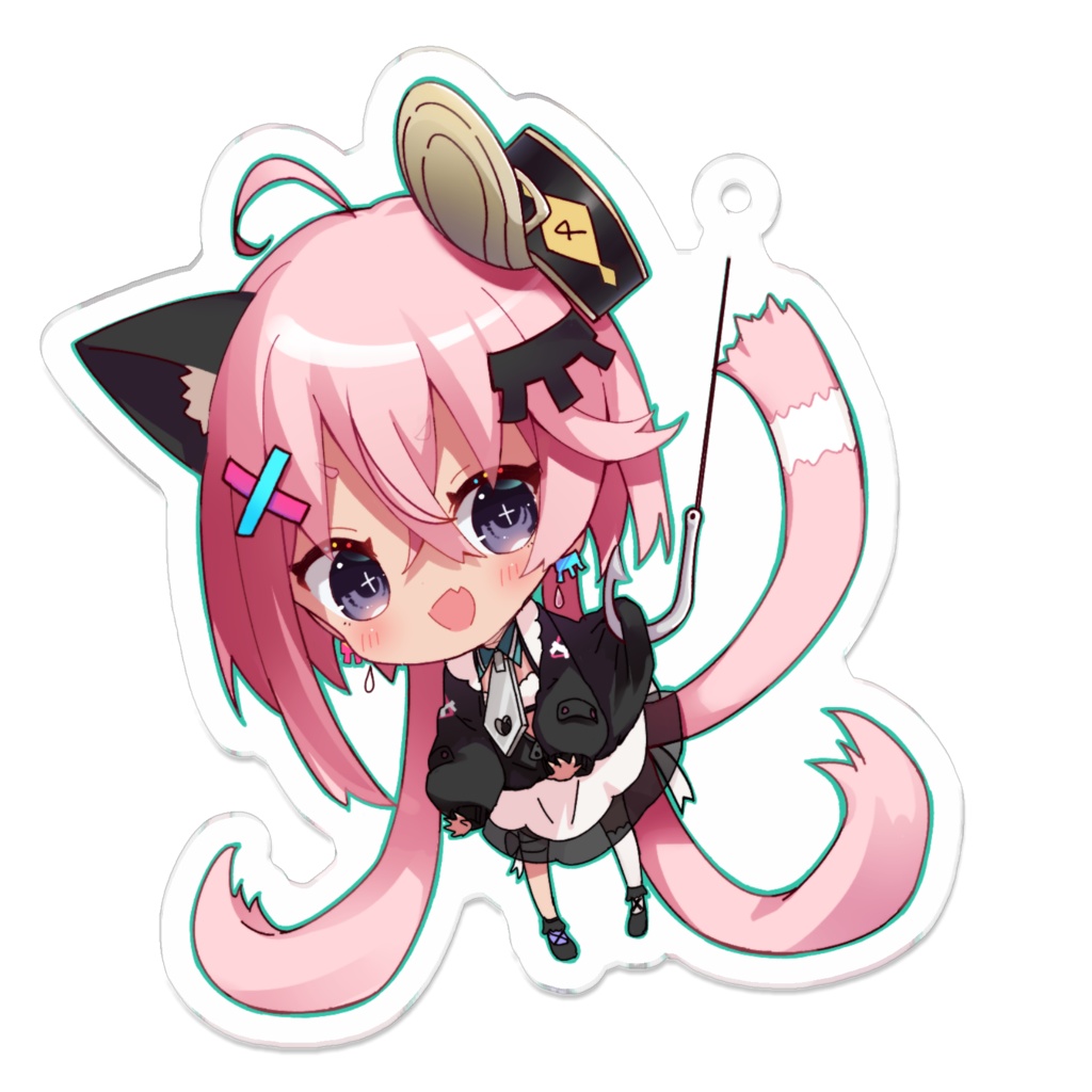 あまがささん釣られアクリルキーホルダー