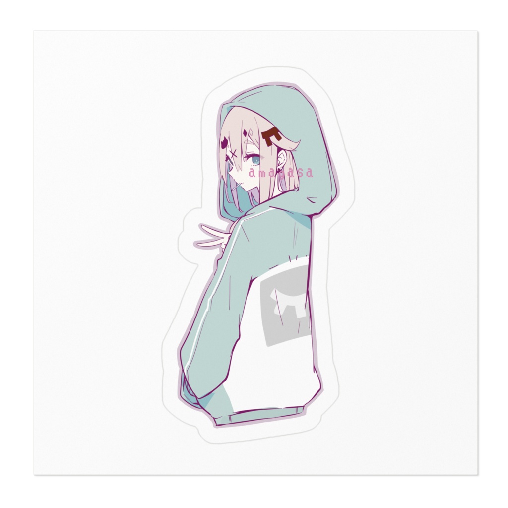 あまがさステッカー パーカーver