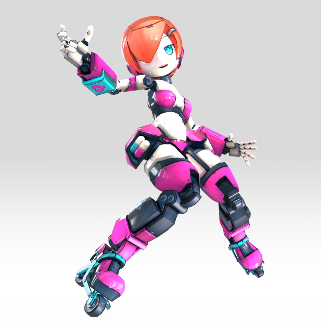 VRChat対応アバターモデル 『ローラーメディ』