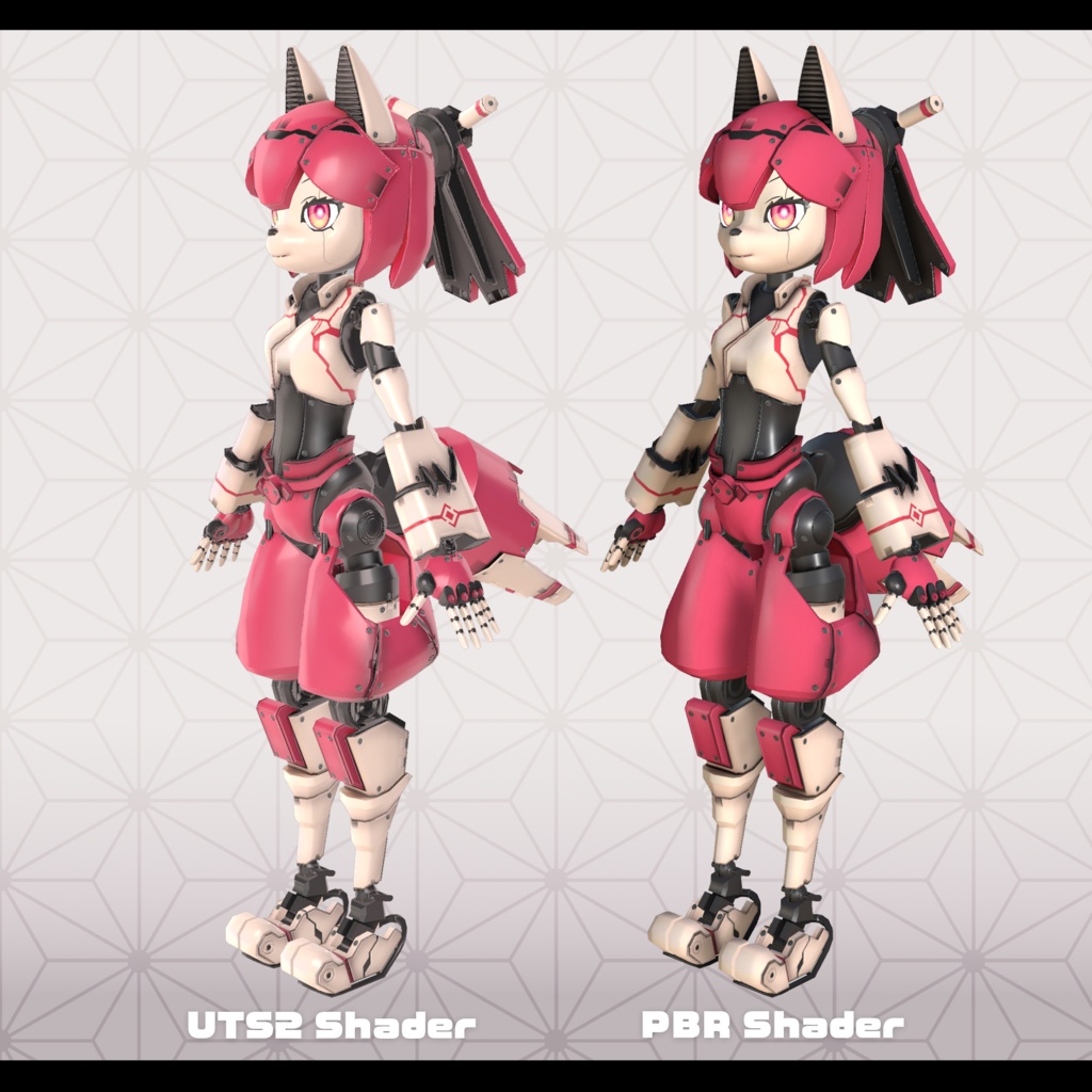 VRChat対応アバターモデル 『イッコン-R』