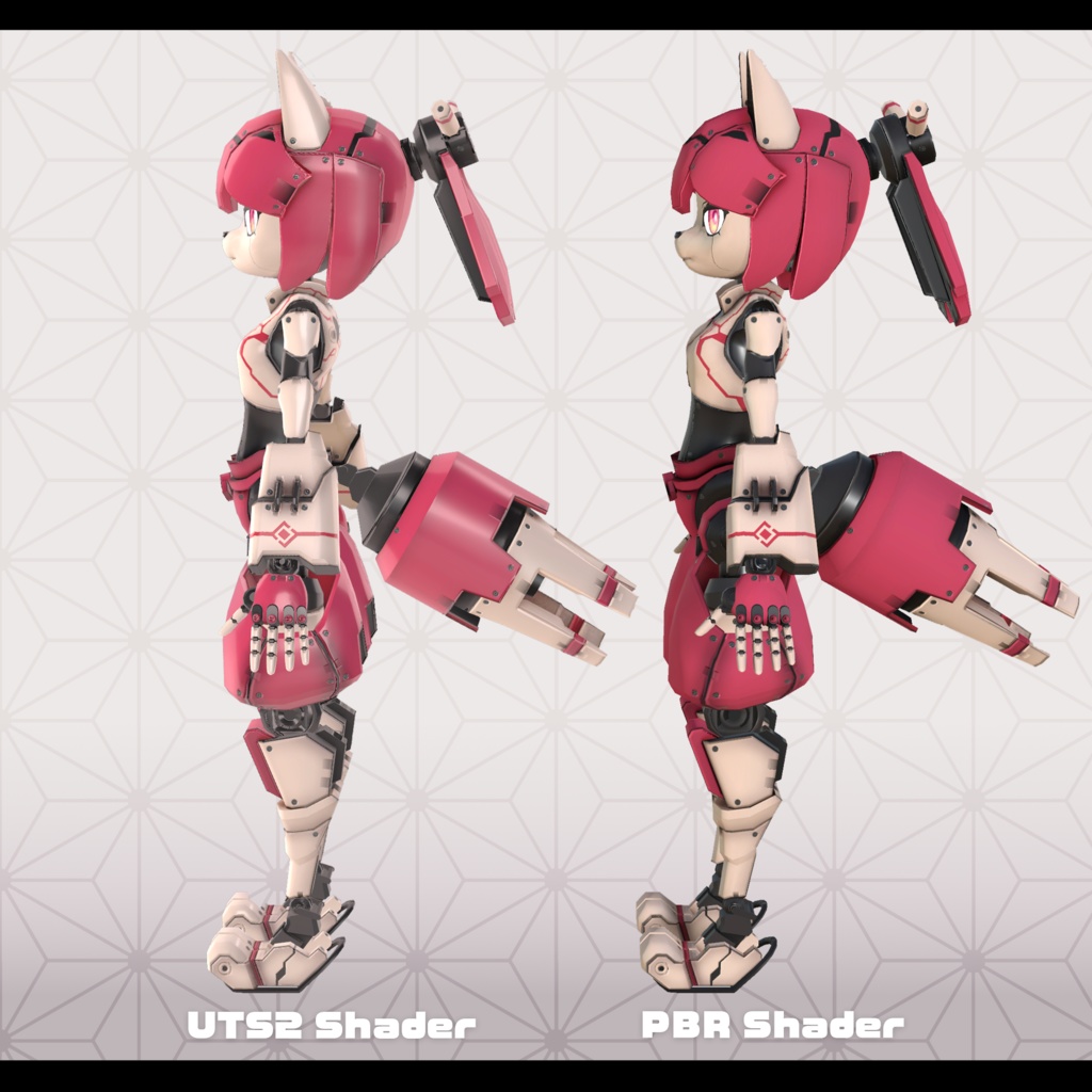 VRChat対応アバターモデル 『イッコン-R』