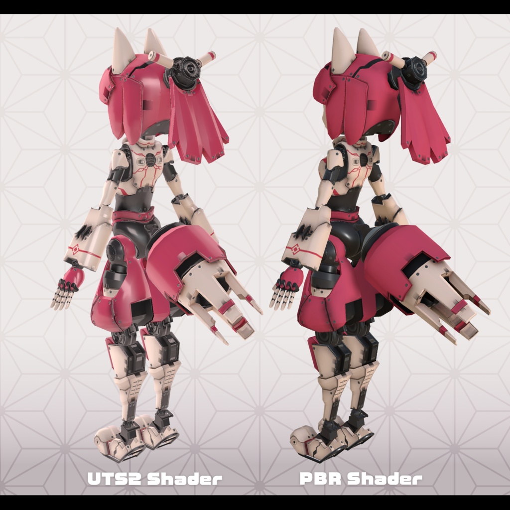 VRChat対応アバターモデル 『イッコン-R』