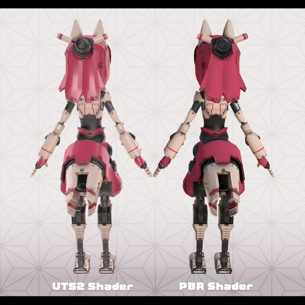 VRChat対応アバターモデル 『イッコン-R』