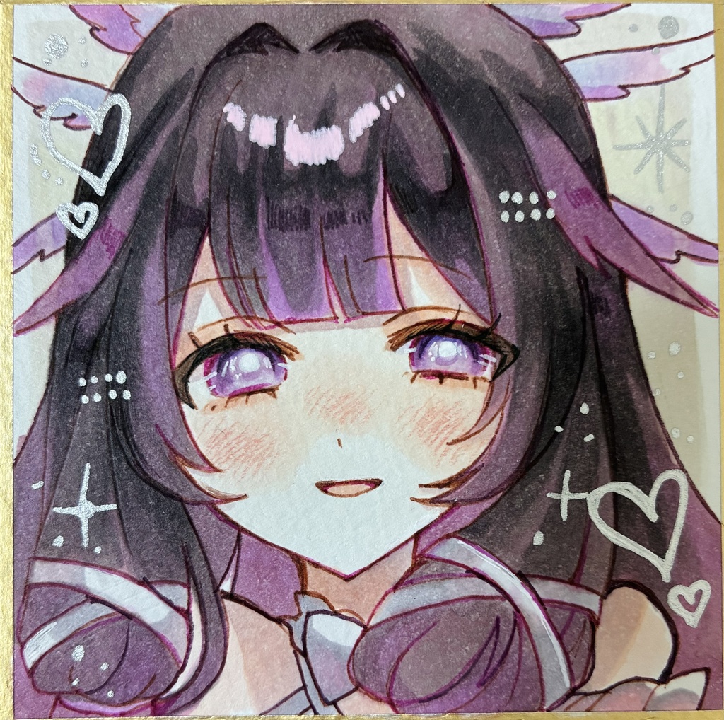 原神 ファンアート 手描きイラスト サンドローネ コロンビーナ