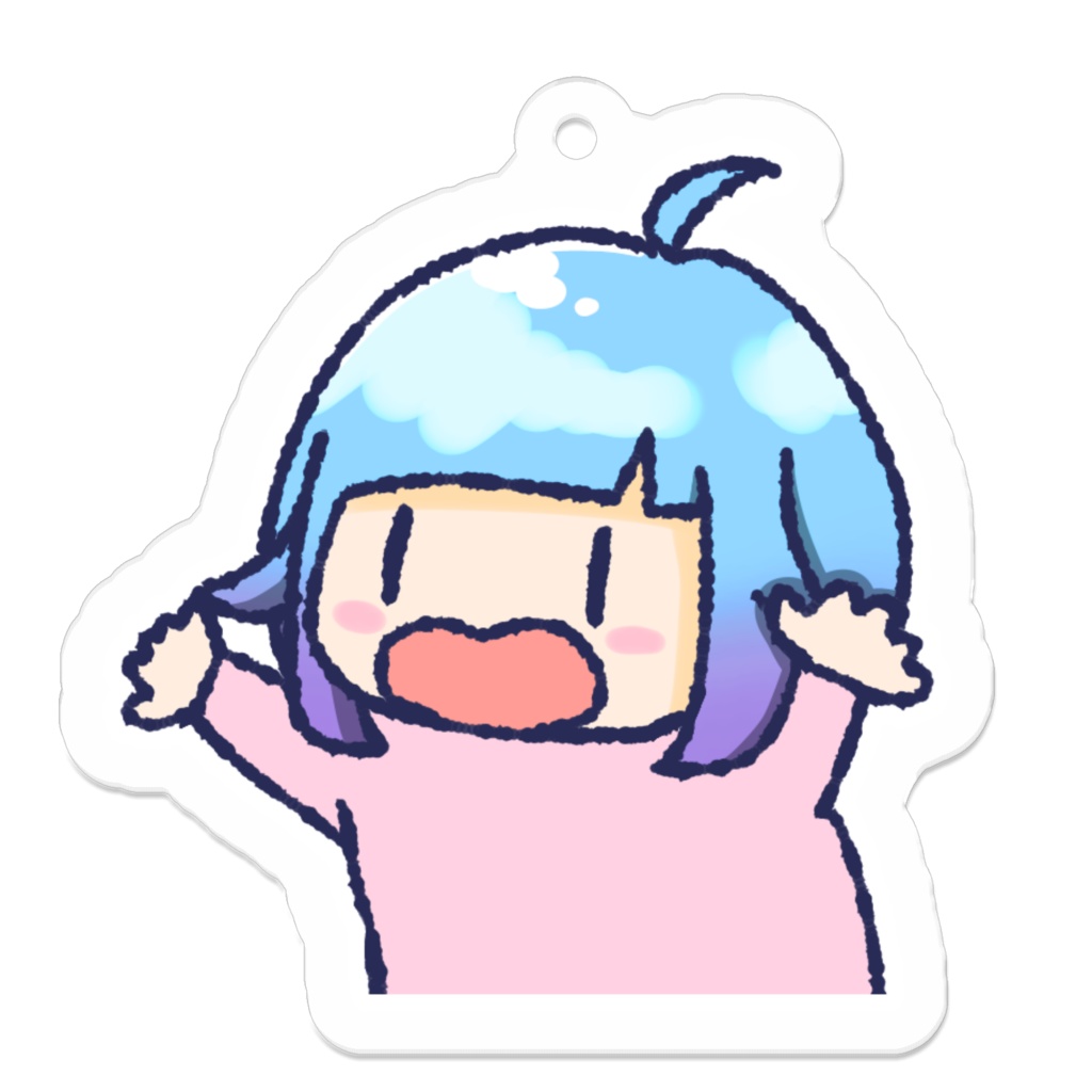 ばんざいアクリルキーホルダー【水瀬ぴの】