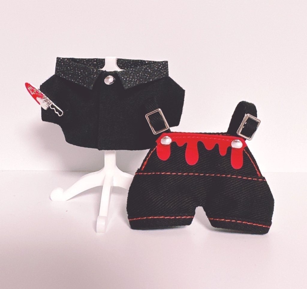 【ぬい服】ハロウィンサロペット10cm用