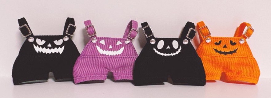 【ぬい服】ハロウィンサロペット10cm用