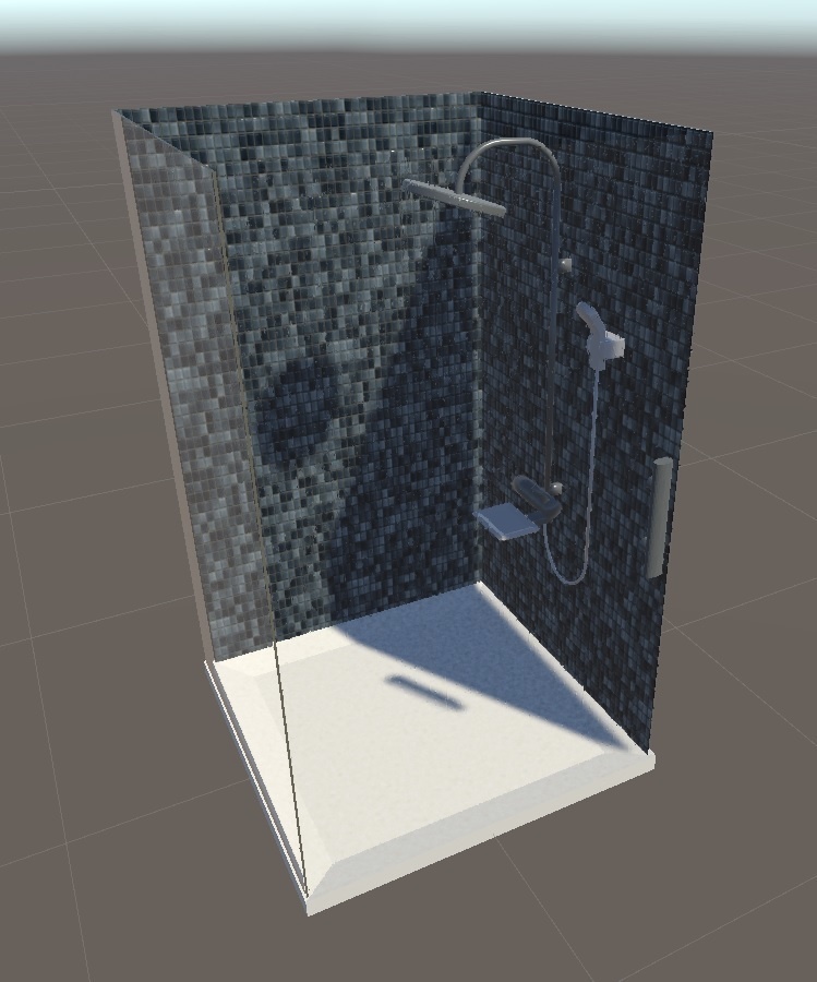 Stand up shower cubicle
