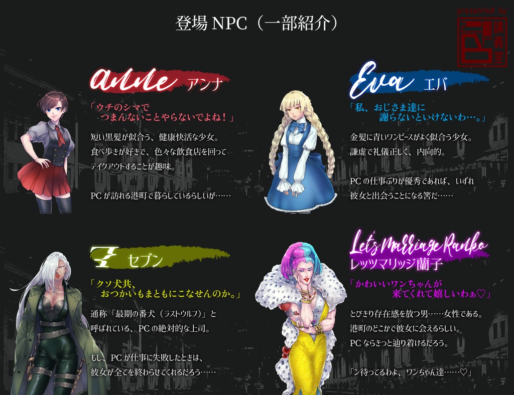 【Uglymen’s showdown】inSANe用シナリオ