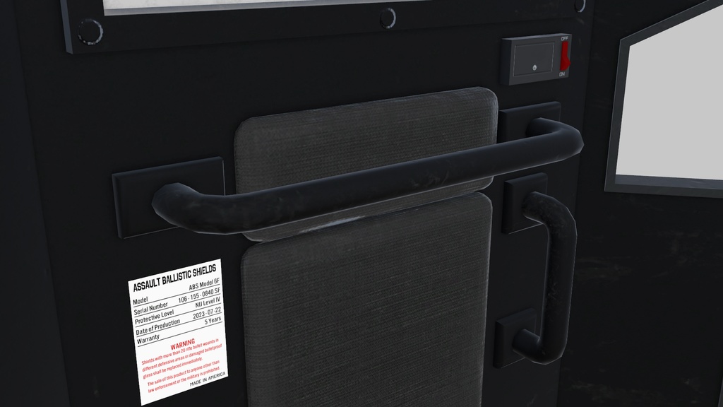 【VRChat想定】強襲型バリスティックシールド