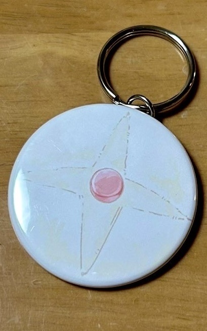 パン風缶バッジキーホルダー(ギャン)