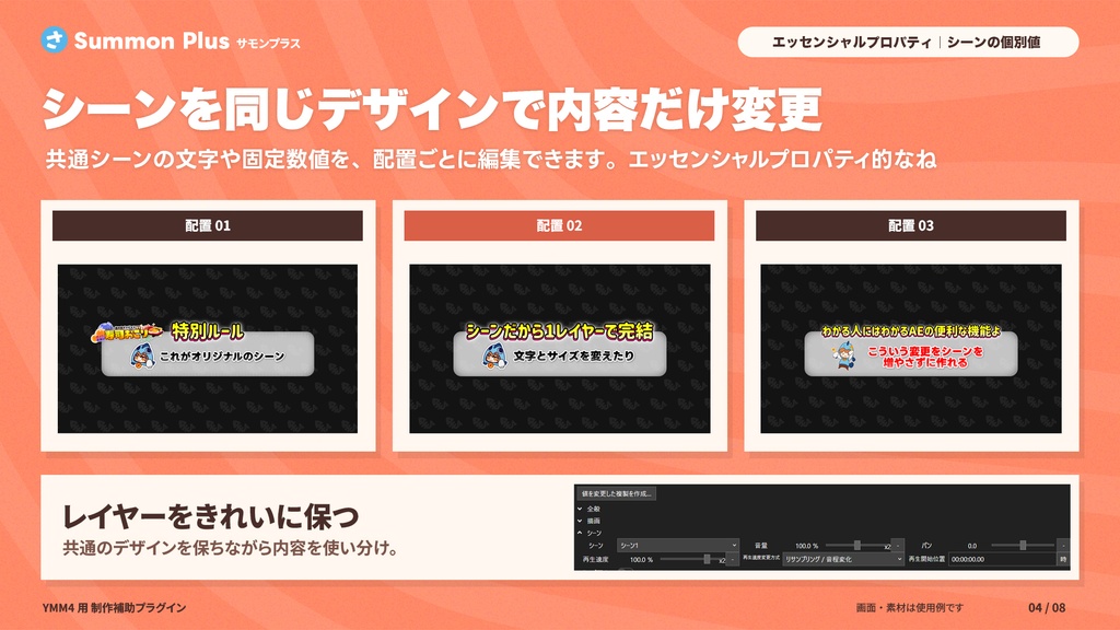 YMM4用 サムネイルテンプレート&多機能ツール 【Summon Plus 初期リリース版(β)】