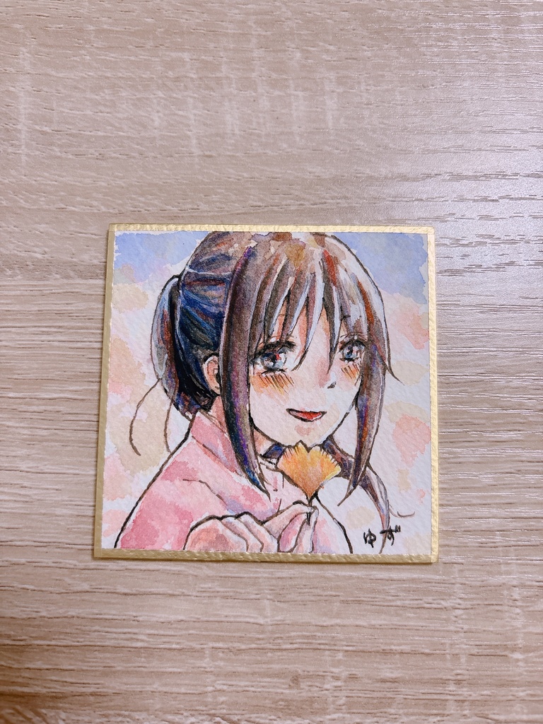 【土方•千鶴】水彩原画