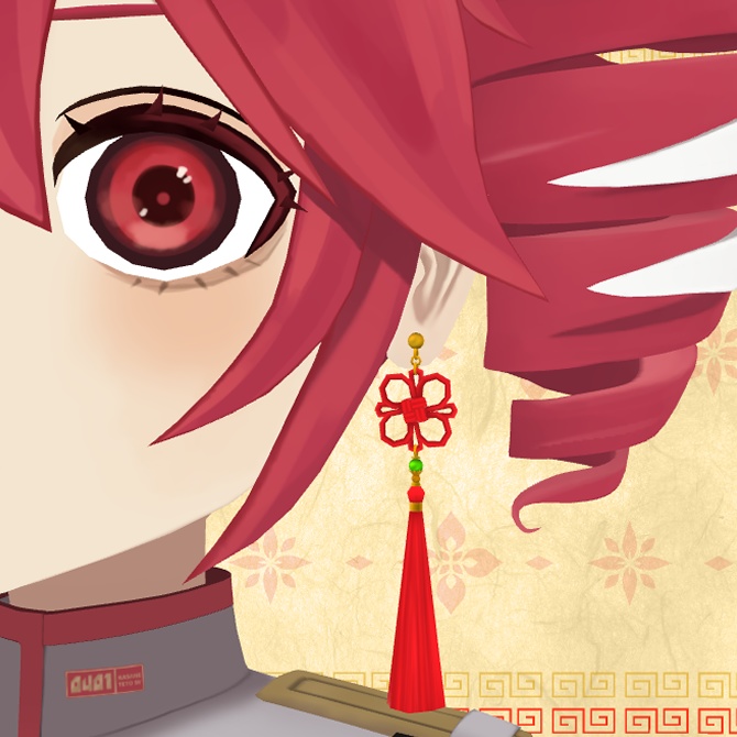 吉祥結び耳飾り