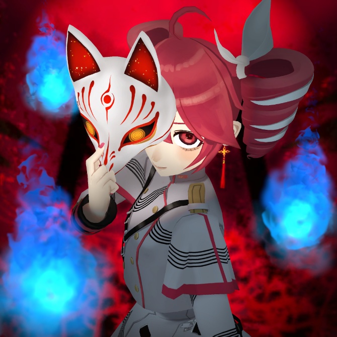 狐面&狐火セット